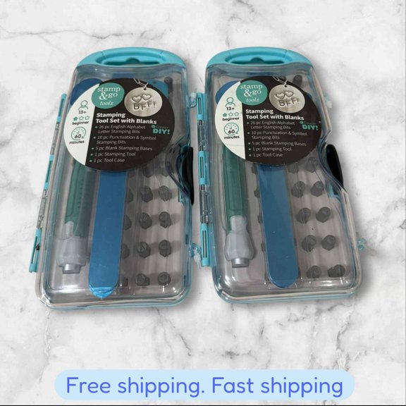 Nicole Stamp & Go Stamping Tool Set with Blanks