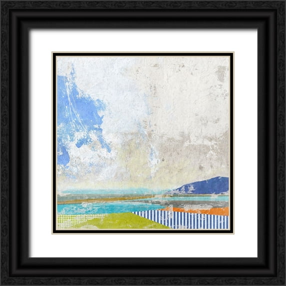 Nicoll, Suzanne 15x15 Black Ornate Wood Framed with Double Matting Museum Art Print Titled - Capri