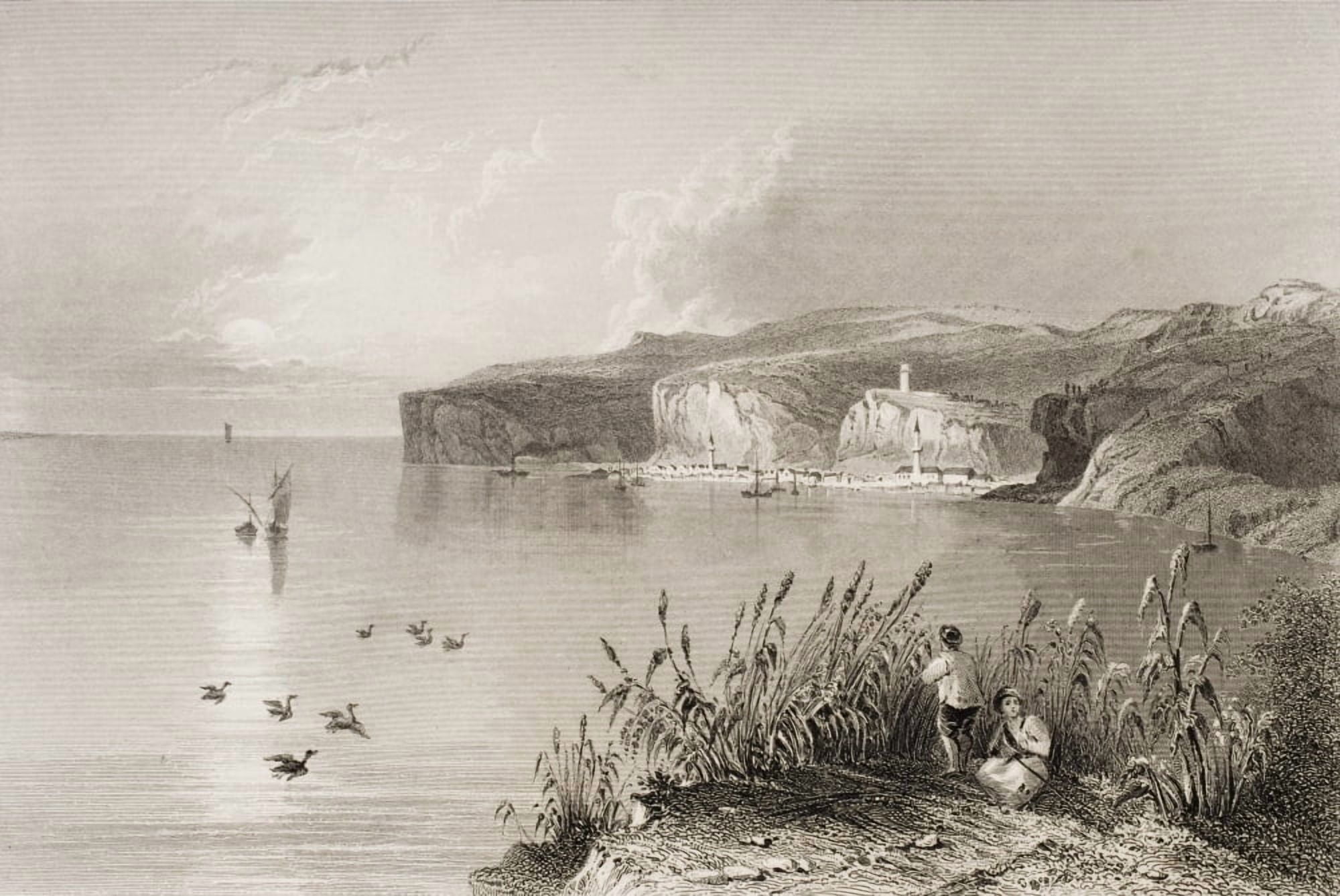 Nicopoli Greece Engraved By R Wallis After WH Bartlett Canvas Art - Ken Welsh Design Pics (18 x 12)