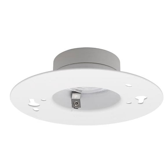 NICOR Lighting DLF301205KWH SureFit(v3) LED Flush Mount Ceiling Light, 5000K with Round White Trim