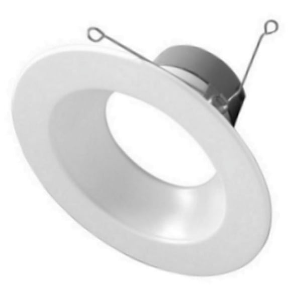 NICOR DLR Series 5 in. to 6 in. White Selectable CCT Integrated LED Recessed Retrofit Downlight Trim, Remodel, Dimmable