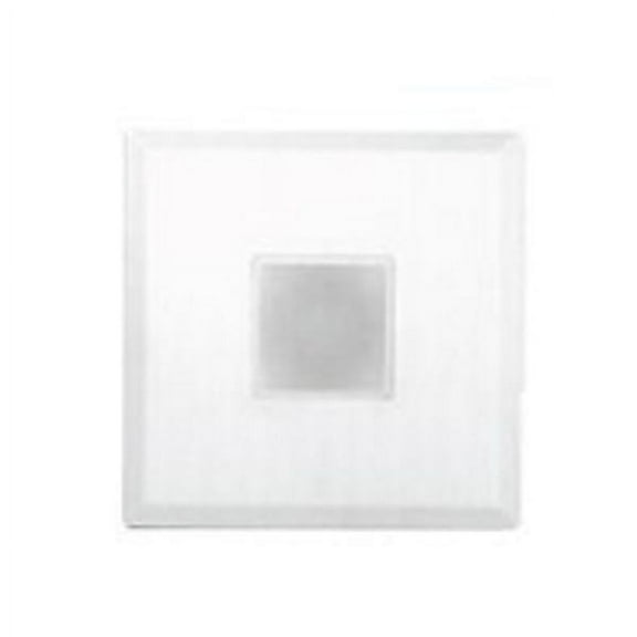 NICOR Lighting DLF301203KSQWH SureFit(v3) LED Flush Mount Ceiling Light, 3000K with Square White Trim