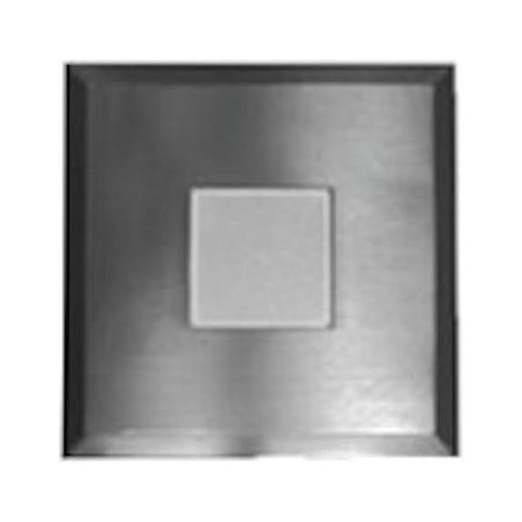 NICOR Lighting DLF301205KSQNK SureFit(v3) LED Flush Mount Ceiling Light, 5000K with Square Nickel Trim