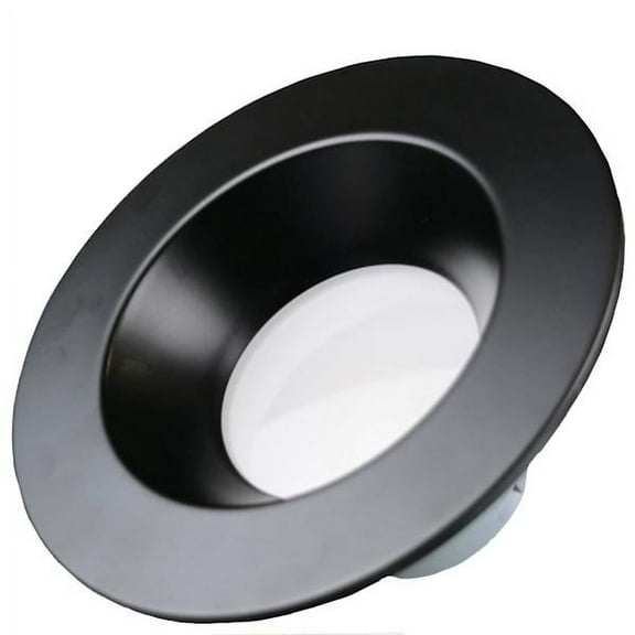 NICOR Lighting DLR4607120SBK DLR4(v6) 4-inch Black Selectable Recessed LED Downlight