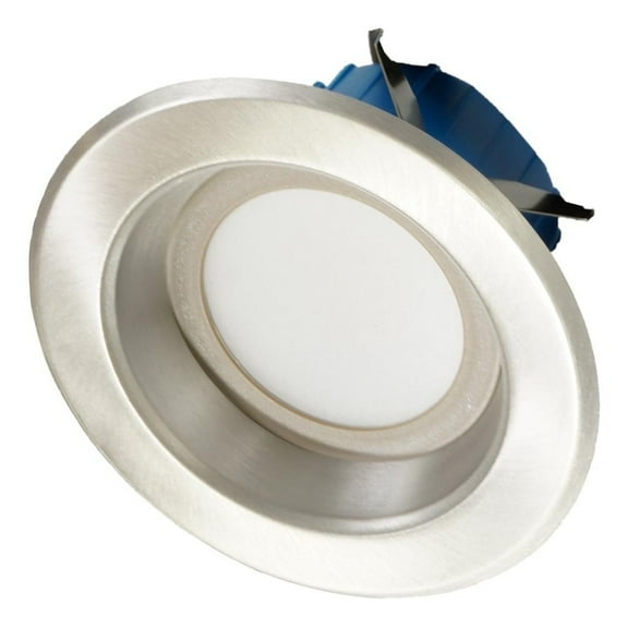 NICOR Lighting DLR4607120SNK DLR4(v6) 4-inch Nickel Selectable Recessed LED Downlight