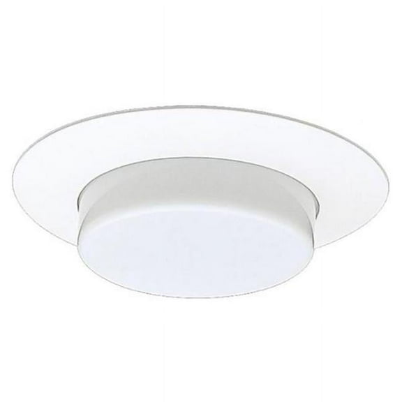 Nicor Lighting 17579 6 in. Light Fixture Round Downlight Trim - White
