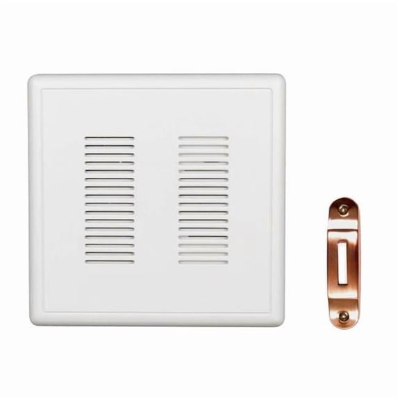 Nicor Lighting PRCP2DBCO PrimeChime Plus 2-Doorbell Chime Kit with Button, Copper