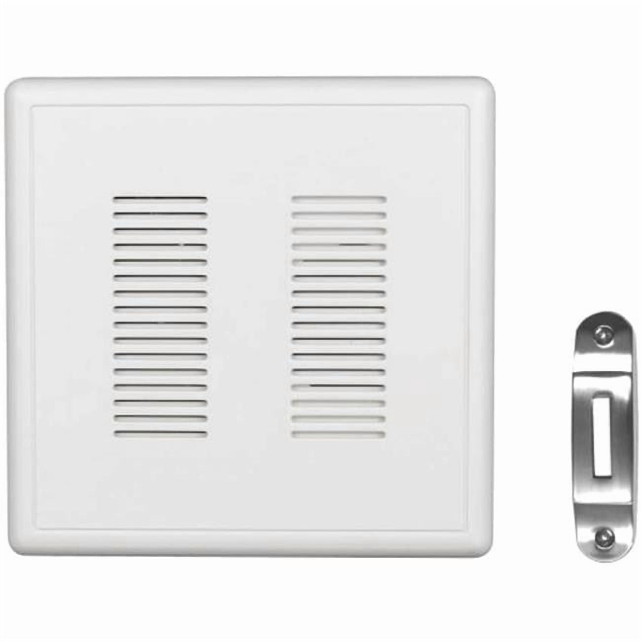 Nicor Lighting PRCP2DBNK 2-Video Compatible PrimeChime Plus Doorbell Chime Kit with Nickel Decorative Button