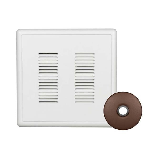 Nicor Lighting PRCP2SBBZ PrimeChime Plus 2-Doorbell Chime Kit with Button, Architectural Bronze