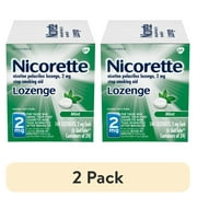 (2 pack) Nicorette Nicotine Lozenges, Stop Smoking Aids, 2 Mg, Mint, 144 Count