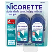 Nicorette Coated Nicotine Lozenges Stop Smoking Aid 4 Mg Mint - 80 Ct