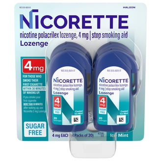 4箱☆NICOMEDICO 2 pack) Nicorette, Nicotine Lozenges, Stop Smoking Aids, 4 Mg