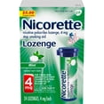 thumbnail image 1 of Nicorette Nicotine Uncoated Lozenge to Stop Smoking, 4mg, Mint Flavor - 24 Count, 1 of 8