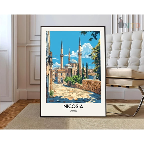 Nicosia Cyprus Historic City Poster Unframed Paper Print