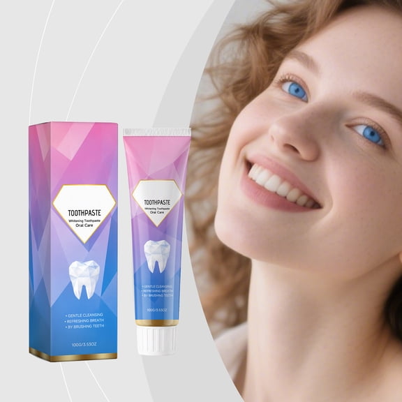 Nicotinamide Brightening Toothpaste, 100g/3.53oz Deep Stain Removal Teeth Whitening Toothpaste, Gentle Cleaning Refreshing Breath Daily Oral Care