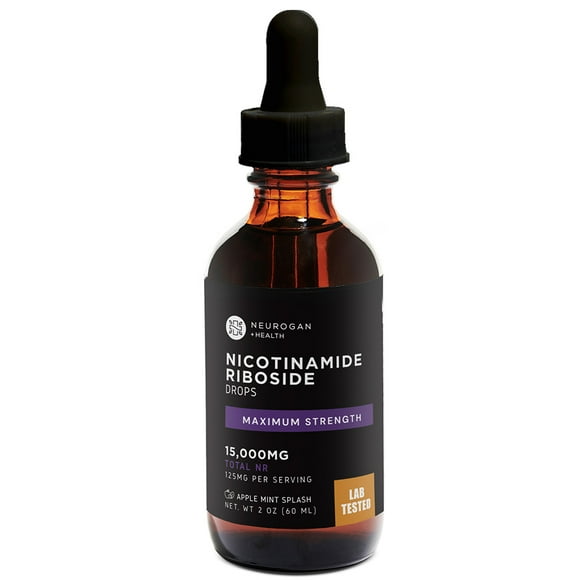 Nicotinamide Riboside (NR) Supplement Drops 15,000MG - NAD+ & NADH Precursor | Ampk Activator Cell Regenerator, Cellular Repair & Metabolic Booster | 125MG per Serving - 120 Servings