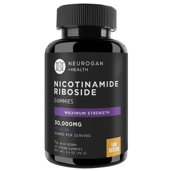 Nicotinamide Riboside Supplement - 500 MG per Gummy, NAD+ & NADH Precursor, Ampk Activator Cell Regenerator, Cellular Repair & Metabolic Booster | 500MG per Serving -60 Servings