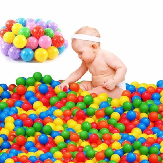 Nicoxijia 1.97" Multicolor Ball Pit Balls, 100 Count