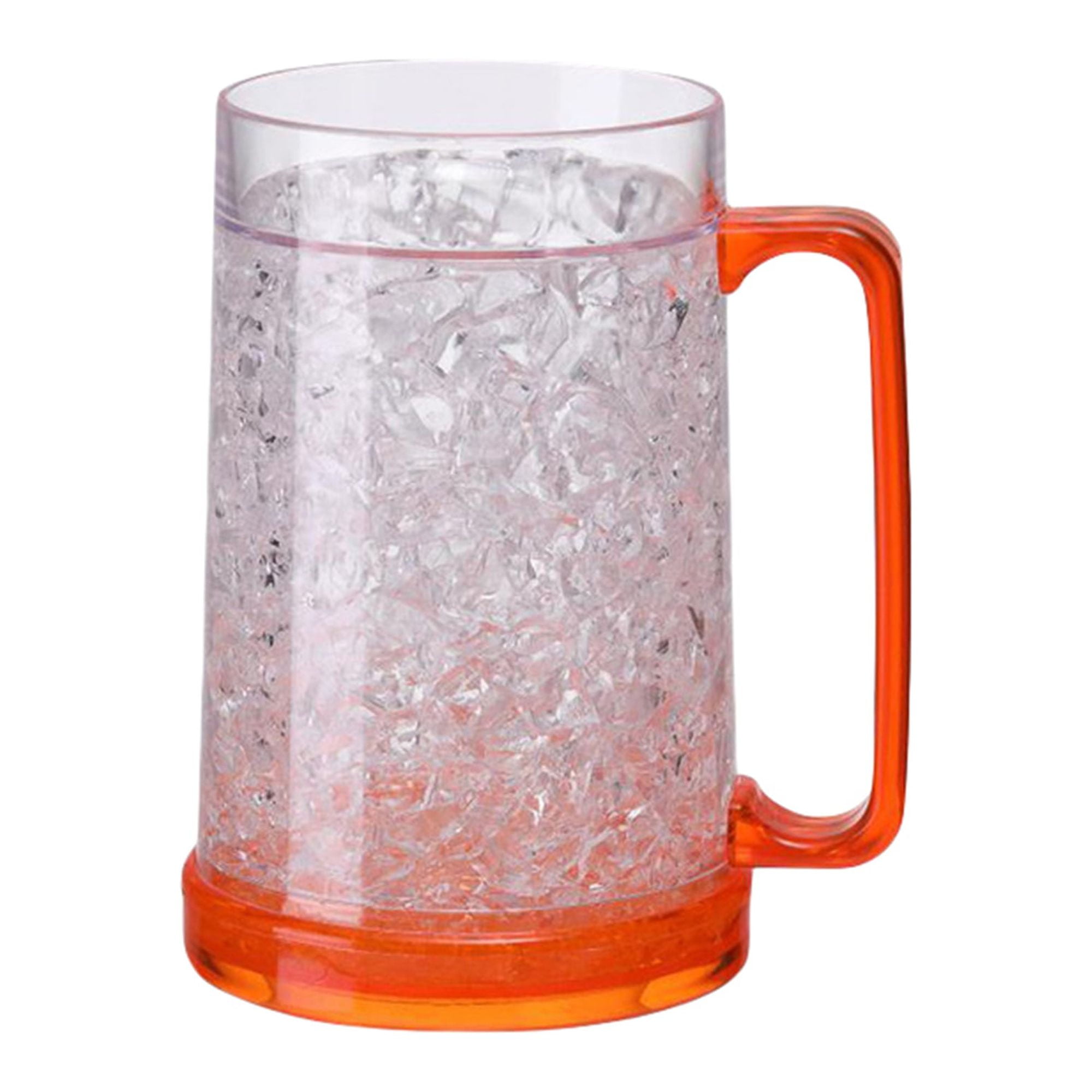 Nicoxijia 450ml Freezer Mugs, Frozen Beer Mug, Colorful Double Wall