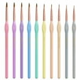 thumbnail image 1 of Nicpro 10 Pcs Micro Fine Detail Paint Brush Set, Macaron Pastel Small Miniature Fine Tip Detail Brushes Kit for Acrylic Oil Watercolor, Craft, Models, Rock Painting, Paint by Number, 1 of 8
