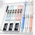 thumbnail image 1 of Nicpro 3Pcs 0.5mm Pastel Mechanical Pencil Set, Cute Mechanical Pencils with 6 Tubes HB Lead, 3 Erasers, 9 Eraser Refills, with Case, 1 of 6
