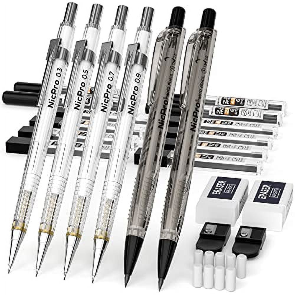 https://i5.walmartimages.com/seo/Nicpro-6-PCS-Art-Mechanical-Pencils-Set-Case-Drafting-Pencil-0-3-0-5-0-7-0-9-mm-2mm-Lead-Holder-4B-2B-HB-2H-For-Writing-Sketching-Drawing-With-Refill_b82f8066-f771-4ebd-9898-9f0aee5a81cf.701a547245728080d146cf394a7432c4.jpeg
