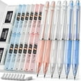 thumbnail image 1 of Nicpro 6 Pcs 0.5 & 0.7 mm Pastel Mechanical Pencils, with HB Lead Refills, Erasers , Come with Case, 1 of 5