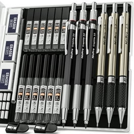 Nicpro Metal 0.9 mm Mechanical Pencils Set with Case, with 3PCS 0.9mm Drafting  Pencil, 6 Tubes HB Lead Refills, 3PCS Erasers, Erasers Refills for Adults,  Children, Artist Writing, Drawing, Sketching - Yahoo Shopping
