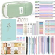 Nicpro 76PCS Bible Study Supplies, Cute Bible Journaling Kit, Bible Study Kit for Women, Aesthetic Book Annotation Kit, Christian Gifts for Women, Bible Study Tools, Bible Accessories Set(Green)