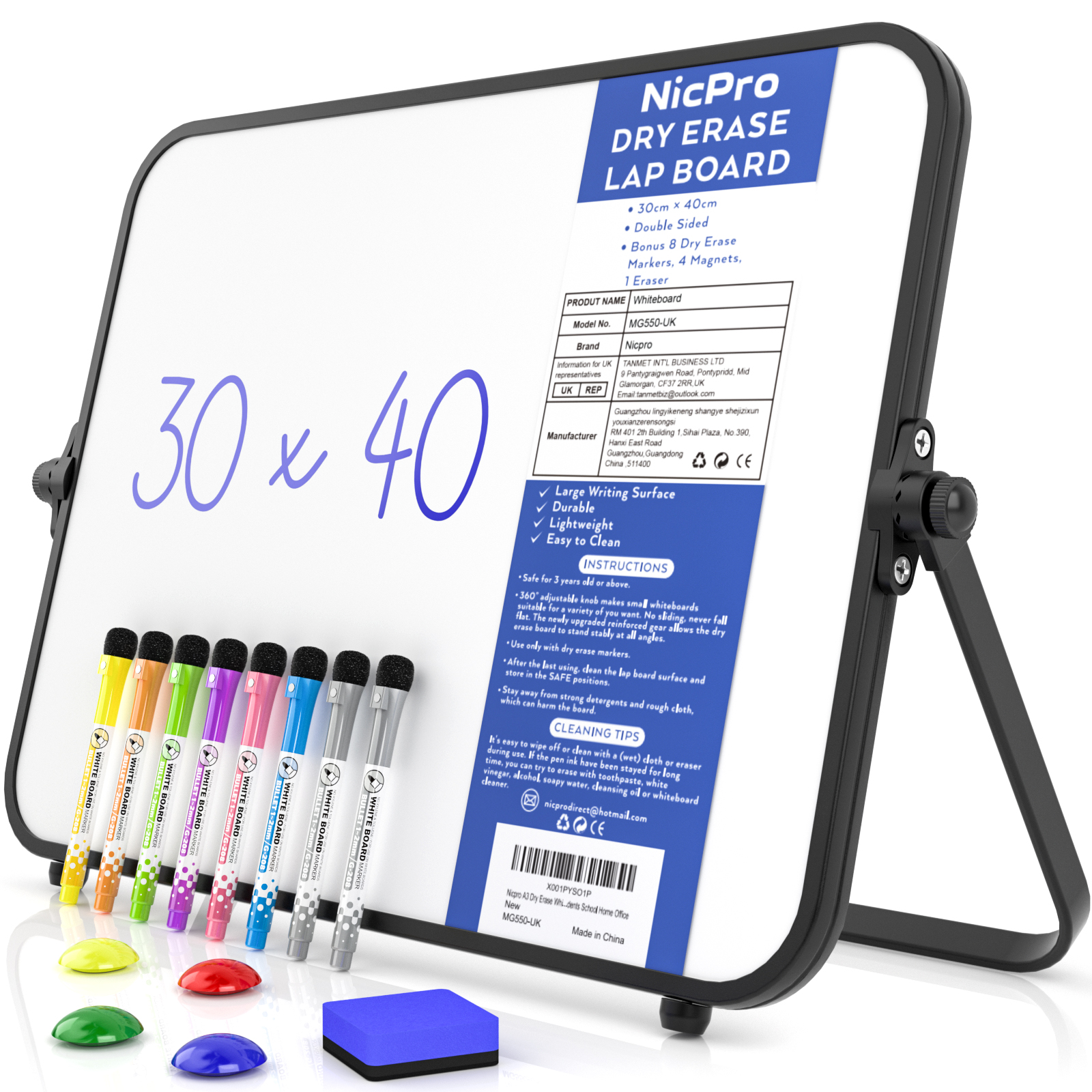 Flipside® Desktop Easel Set, 18" x 12" x 1.57"