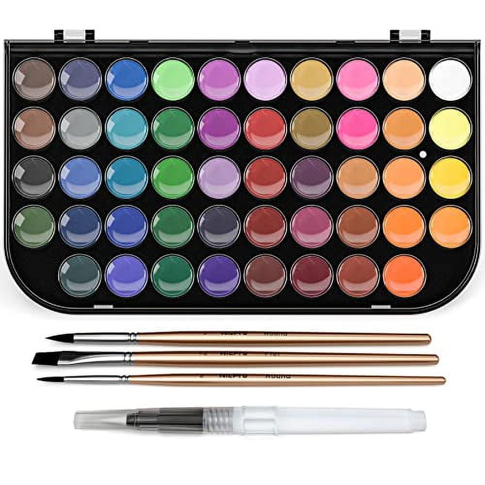MEEDEN 3 Pack Ceramic Palette with Covers, Porcelain Paint Palette for  Watercolor and Gouache Color Mixing, Art Crafts Supplies 