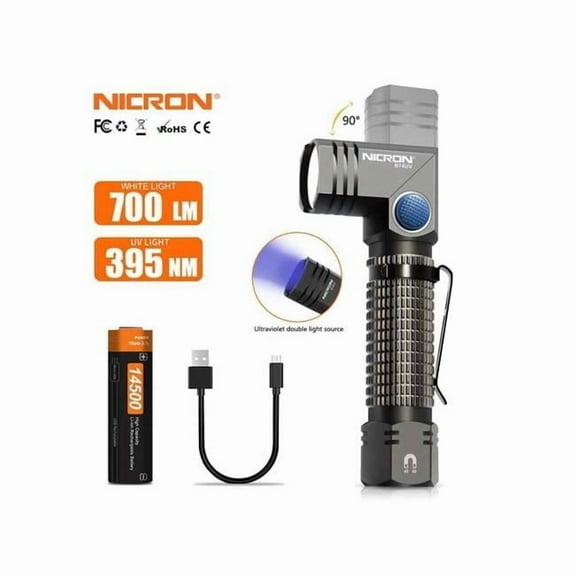 Nicron B74UV 700lumen LED Rechargeable Flashlight