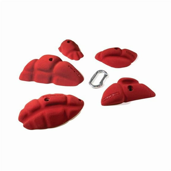Nicros HQK Medium Sandstonia Handholds - Red