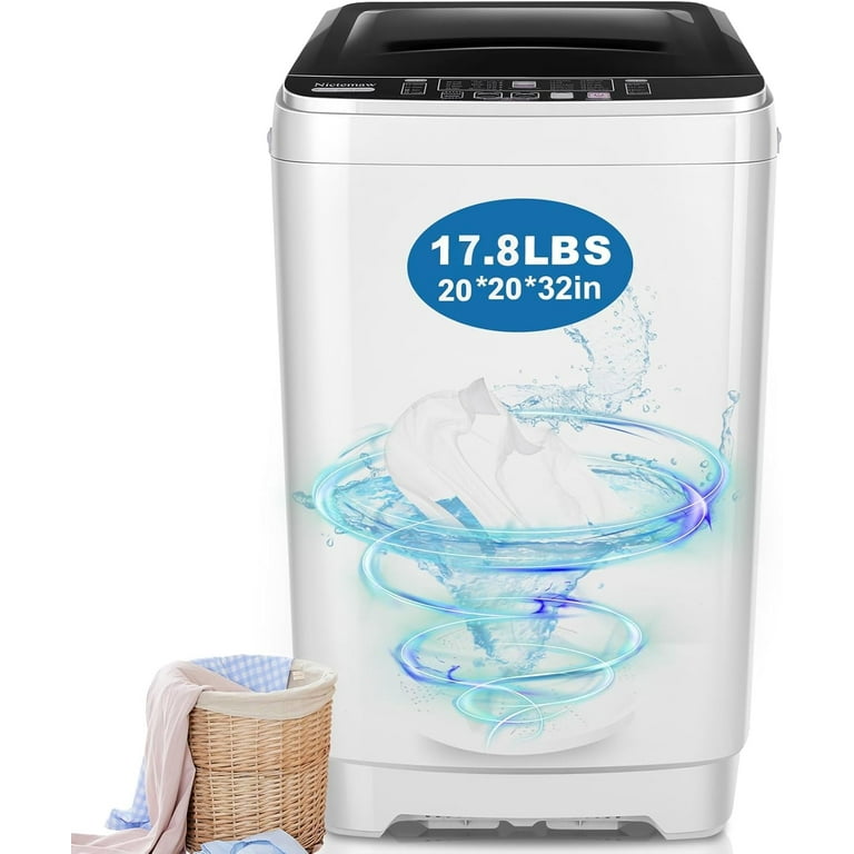 Nictemaw Portable Washing Machine 17.8Lbs Capacity Portable Washer