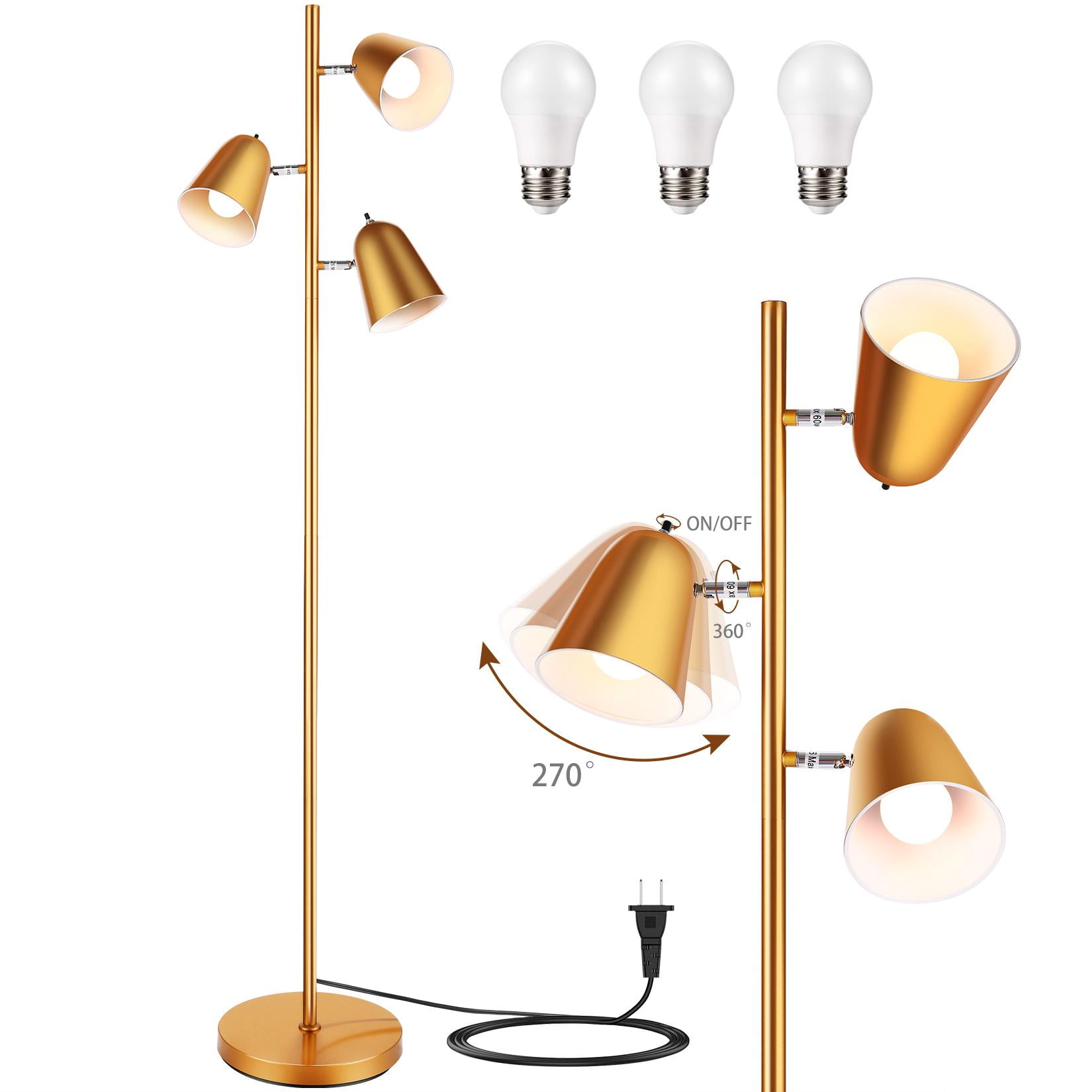Devo 3 Light LED Floor Lamp, Modern Tree Design with Edison Devo 3 Light LED Floor Lamp, Modern Tree Design with Edison