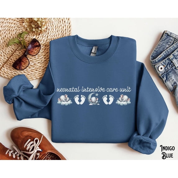 Nicu Crewneck Sweatshirt, Neonatal Intensive Care Unit, Doctor, Nurse Crew, Sleeping Elephant, Sweater, Graduation, Appreciation, TSHIRT All Size S-5XL