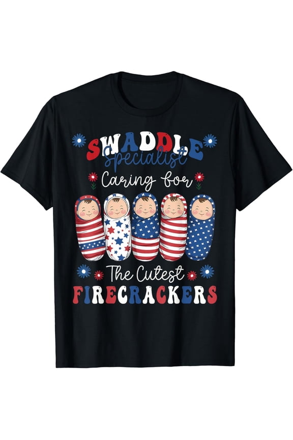 Nicu Labor And Delivery Ous Nurse 4Th Of July T-Shirt Size S-5XL