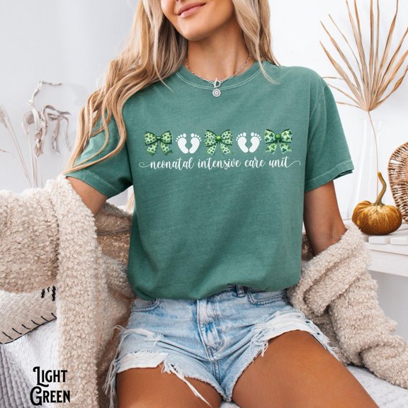 Nicu St Patrick Day Neonatal Intensive Care Unit Nurse Rn Doctor T-Shirt All Size S-3XL
