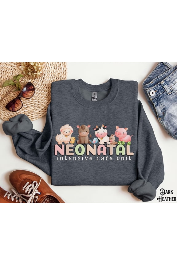 Nicu Sweatshirt, Neonatal Intensive Care Unit Sweater, Farm Animals, Neonatal Nurse Crewneck, Doctor, Neonatal Rn Sweatshirt, Nicu SWEATSHIRT All Size S-5XL