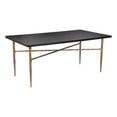 thumbnail image 1 of ZUO Nida Dining Table Black & Bronze, 1 of 7