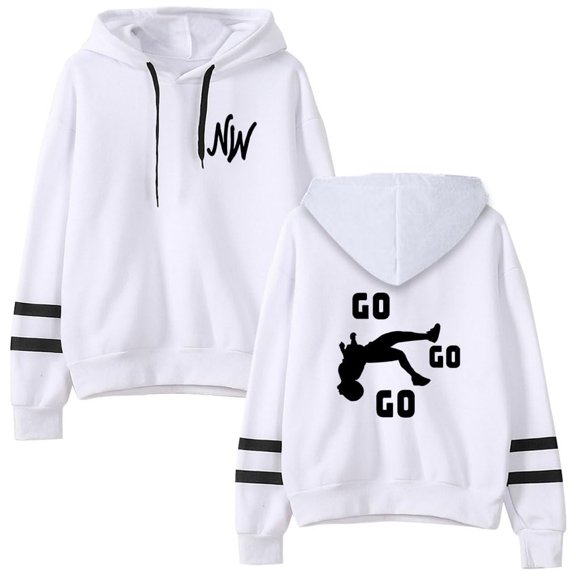 Nidal Wonder GO GO GO Printed Pullover Logo Bagless Sweatshirt Fashion Clothing  Hoodie Coat