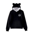 thumbnail image 1 of Nidal Wonder Go Go Go Cat Ear Hoodie Women Long Sleeve Sweatshirt Pullover Clothes, 1 of 3