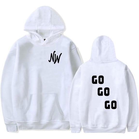 Nidal Wonder Go Go Go Merch Hoodie Pockets Drawstring Unisex Hooded Sweatshirt Fashion Clothing