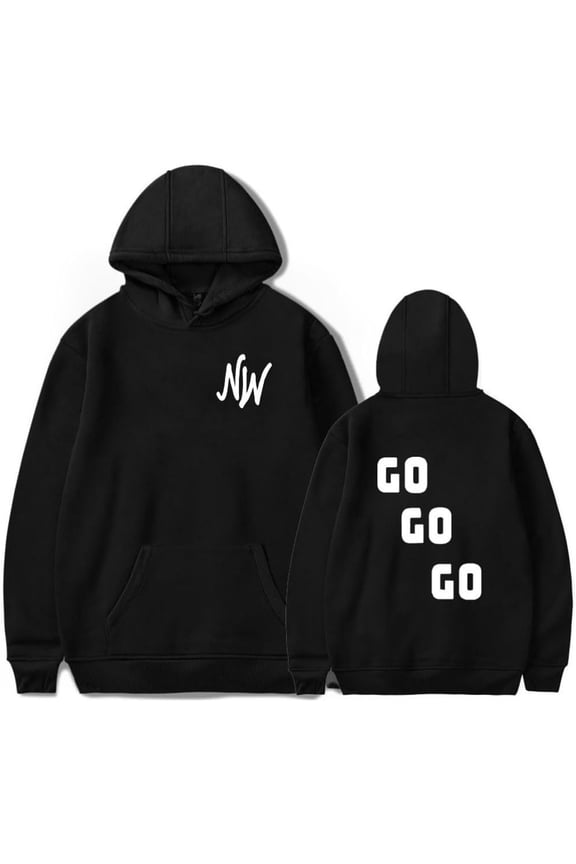 Nidal Wonder Go Go Go Merch Hoodie Pockets Drawstring Unisex Hooded Sweatshirt Fashion Clothing