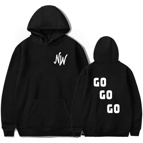 Nidal Wonder Go Go Go Merch Hoodie pocket drawstring unisex casual hooded sweatshirt fashionable clothing