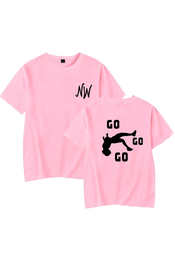 Nidal Wonder Go Go Go T-shirt Crewneck Short Sleeve Tee Women Men Summer Tops