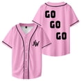 thumbnail image 1 of Nidal Wonder Merch Go Go Go Logo Baseball Jersey Short Sleeve Shirts Women Men Streetwear Tee, 1 of 2