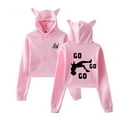 thumbnail image 1 of Nidal Wonder Short Hoodie GO GO GO Logo New Pullover Casual Fashion Cat's ears  Sweatshirt Coat, 1 of 2