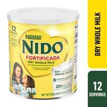 Nido Fortificada Powdered Drink Mix Dry Whole Milk Powder with Vitamins and Minerals, 12.6 oz