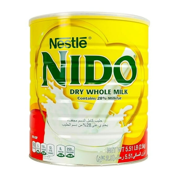 Nido Milk Powder, Imported from Holland, Specially Formulated, Fortified with Vitamins and Minerals, Easy To Prepare, over 12 months, 5.51 LBS